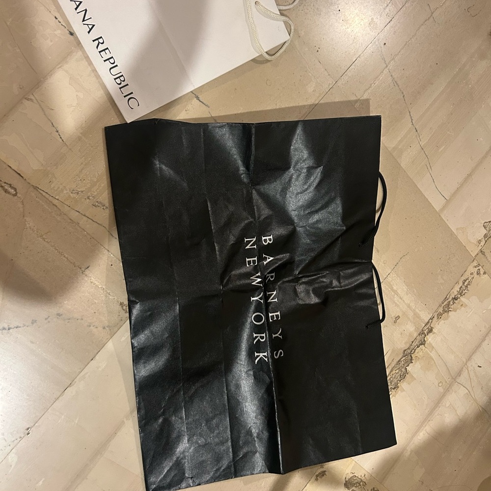 Barneys New York Black Shopping Bag